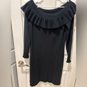 Lily Pulitzer Black Off-Shoulder Dress